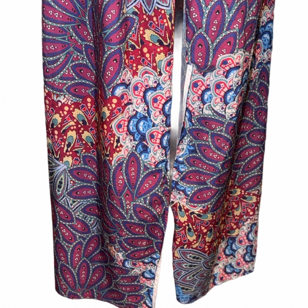 Like New Womens Colorful Bohemian Long Kimono / Cinches around waist, OS/LG - Picture 6 of 8